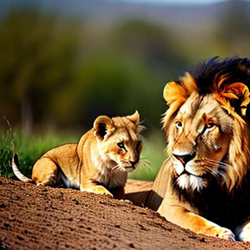 Lion Family Portrait Midjourney Prompt - Customized Text-to-Image Creation - Socialdraft