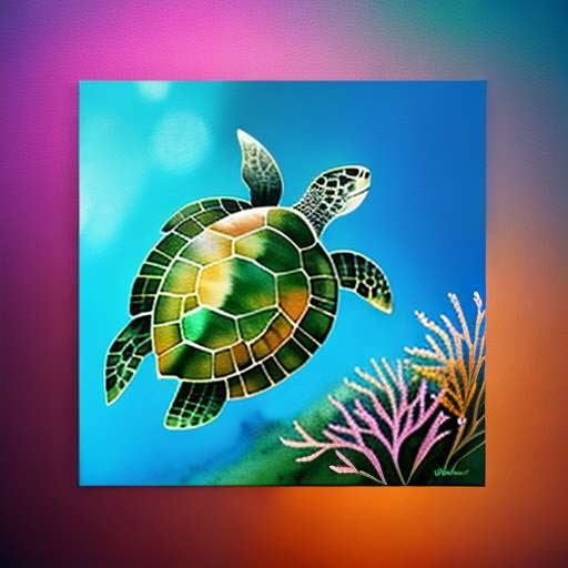 "Oceanic Mandala Turtle" Midjourney Prompt Image Generator - Socialdraft