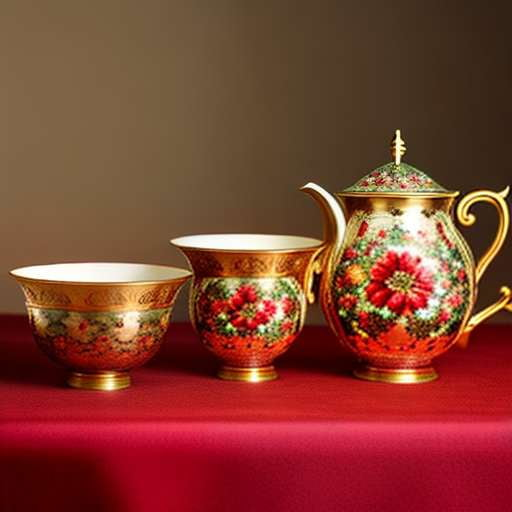 "Renaissance Red Fine China" Midjourney Prompt - Customizable Text-to-Image Creation - Socialdraft
