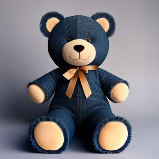 "Customizable Blue Denim Teddy Bear Jacket Midjourney Prompt - Image Generation" - Socialdraft