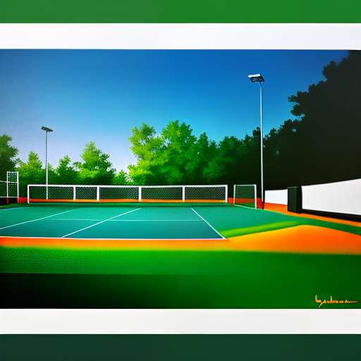 Tennis Court Midjourney - Generate Custom Tennis Court Designs - Socialdraft