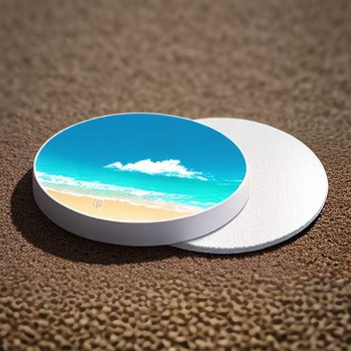 Ocean Sunscreen Coaster Midjourney Prompt - Create Your Own Beachy Coaster with Personal Touches - Socialdraft