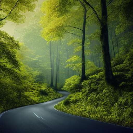 Midjourney Forest Road Prompts - Create Your Own Scenic Route - Socialdraft
