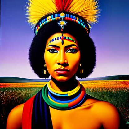 Maasai Warrior Queen Midjourney Prompt for Custom Image Generation - Socialdraft