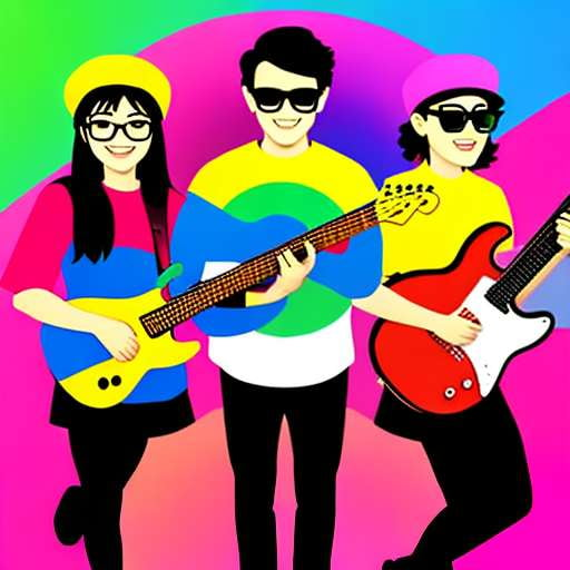 Music Cartoon T-Shirt Design Prompt - Create Your Own Unique Music T-Shirt - Socialdraft