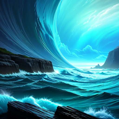 Electric Ocean Midjourney Art Prompt - Create Your Unique Underwater Masterpiece - Socialdraft