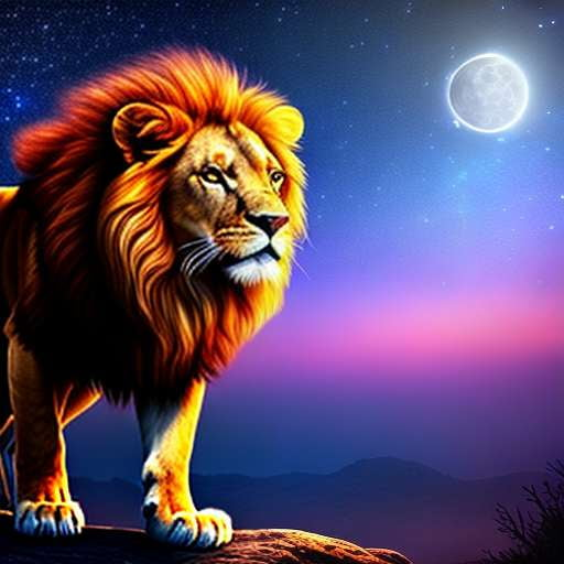 Celestial Lion Midjourney Prompt: Create Your Own Cosmic King of the Jungle - Socialdraft