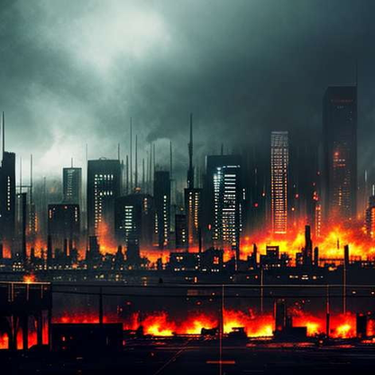 Apocalyptic Cityscape Midjourney Prompt - Create your own Dystopian World - Socialdraft