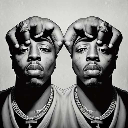 "Legends of Rap" Hand Portrait Midjourney Prompts - Socialdraft