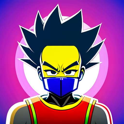 Dragon Ball Z Saiyan Face Masks - Customizable Midjourney Prompt - Socialdraft
