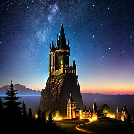 Magical Astronomy Tower Midjourney Prompt for DIY Art - Socialdraft