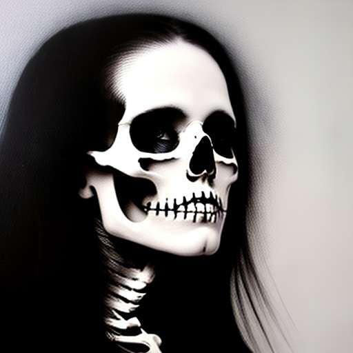 Skeleton Portrait Midjourney Prompts - Customizable Halloween Art Templates - Socialdraft