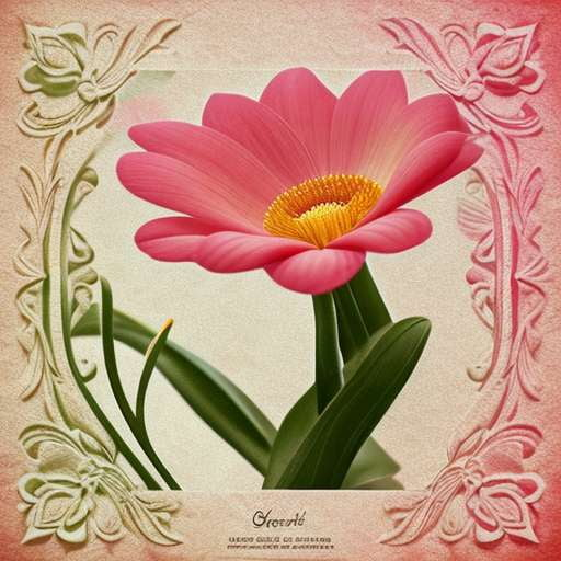 Retro Flower Midjourney Prompts - Customizable Art Prints - Socialdraft