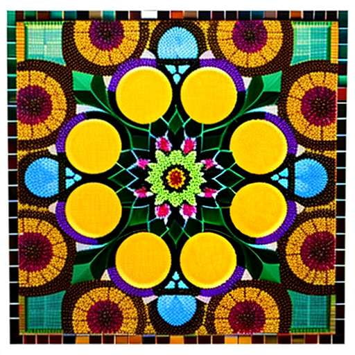 Flower Mosaic Midjourney Prompt - Create Your Own Custom Masterpiece - Socialdraft