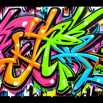 Neon Graffiti Midjourney Prompts: Create Your Own Unique Design! - Socialdraft