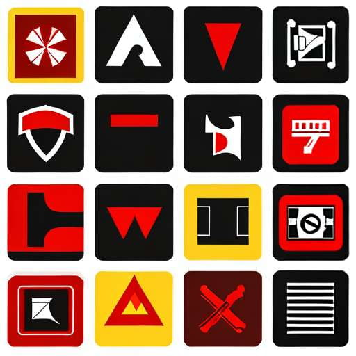 Firefighter Icon Pack Midjourney Prompt: Create Your Own Illustrated Fire Department Designs - Socialdraft