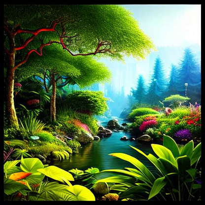 Jungle Oasis Midjourney Image Prompt - Customize Your Own Rainforest Adventure - Socialdraft