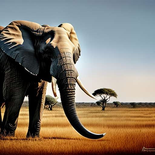 Customizable Elephant Tusk Art Prompt - Midjourney Image Generation - Socialdraft
