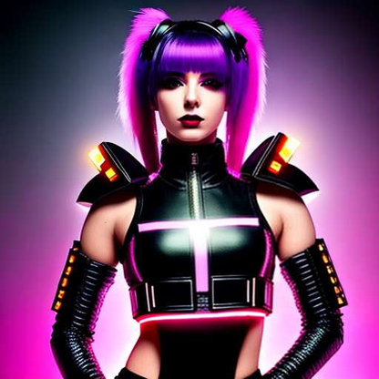 Cybergoth Cyberdog Outfit Midjourney Prompt - Socialdraft