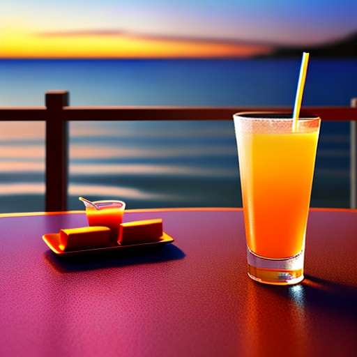 Seaside Sunset Drinks - Create Your Own Midjourney Masterpiece - Socialdraft