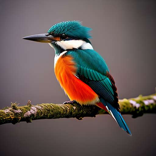 Kingfisher Perch Art Prompt - Customizable Midjourney Imagery - Socialdraft