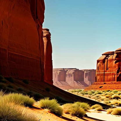 Arid Canyon Landscape Midjourney Prompt for Stunning Artwork - Socialdraft