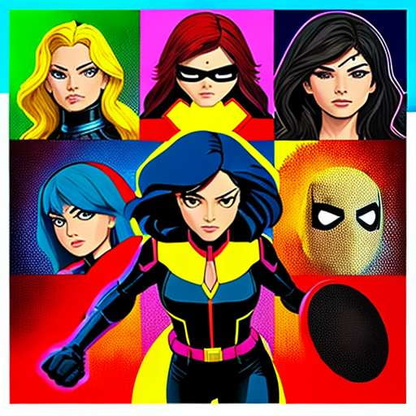 Marvel Superheroine Midjourney Illustrations - Unique Custom Prompts - Socialdraft