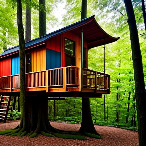 Nature's Treehouse - Midjourney Text-to-Image Prompt - Socialdraft