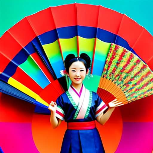 Korean Fan Dance Midjourney Prompt – Create Your Own Traditional Masterpiece - Socialdraft