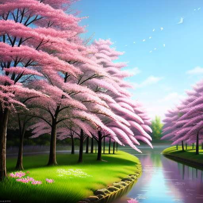 Cherry Blossom Grove Midjourney Prompt - Create Your Own Japanese-Inspired Art - Socialdraft
