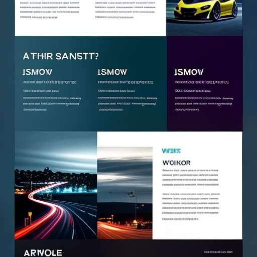 Automotive Newsletter Midjourney Prompt: Customizable Design Templates - Socialdraft