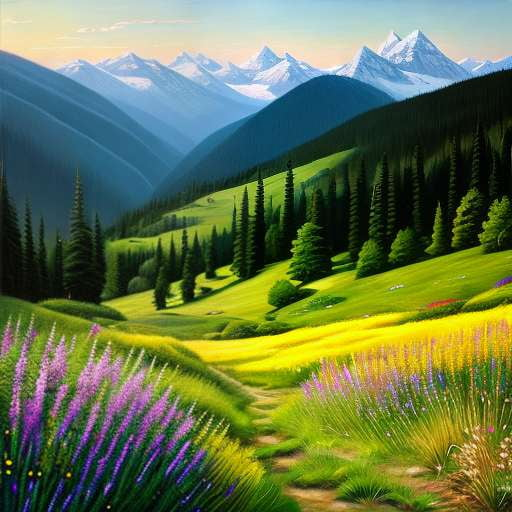 Alpine Meadow Midjourney Prompt: Create Gorgeous Mountain Scapes - Socialdraft