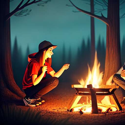 Cozy Campfire Midjourney Image Prompt for Custom Art Creation - Socialdraft