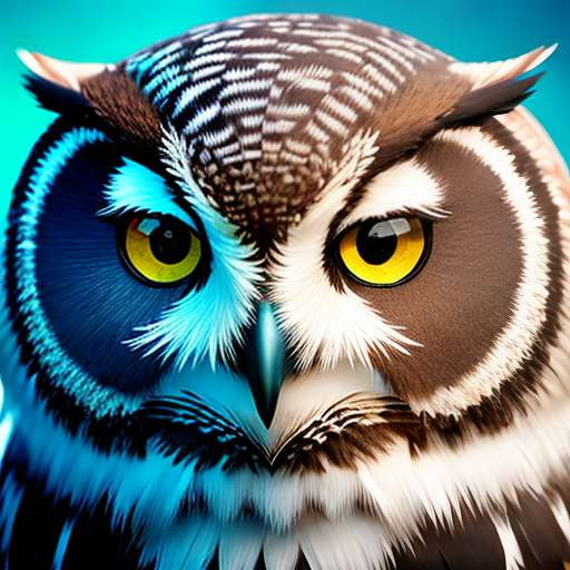 Blue Sky Mandala Owl Midjourney Prompt - Socialdraft