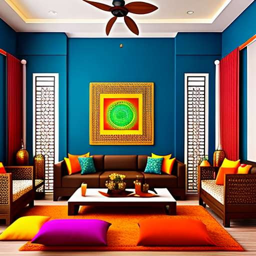 Indian Inspired Home Design Midjourney Prompts - Socialdraft