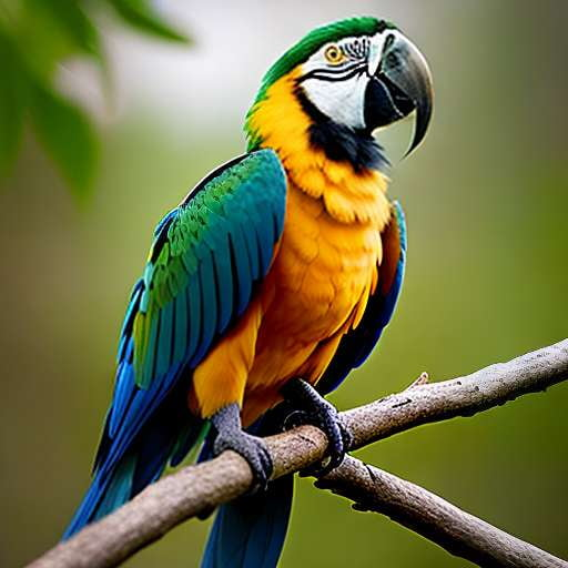 "Customizable Magnificent Macaw Portrait Midjourney Prompt" - Socialdraft