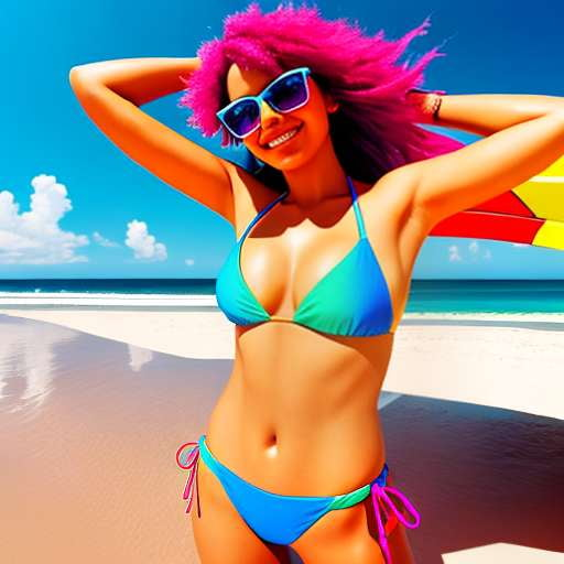 Flounce Cut-Out Bikini Midjourney Inspiration - Socialdraft