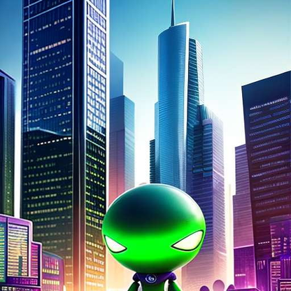 "Alien Invasion" Midjourney Mascot Prompt - Socialdraft