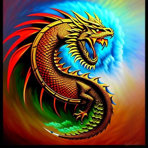 Dragon Art Creation Midjourney Prompt - Generate Stunning Dragon Art Easily - Socialdraft