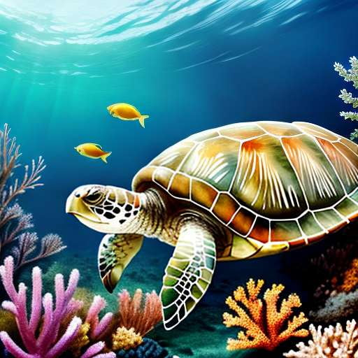 Sea Turtle Midjourney Image Prompt - Create Your Own Unique Masterpiece - Socialdraft