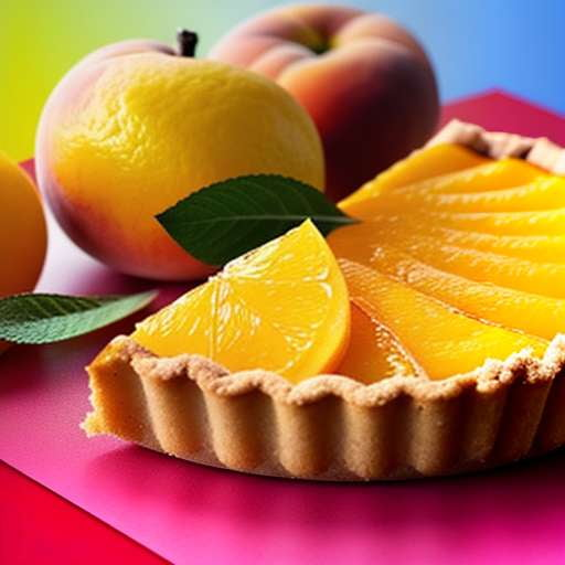 Peach and Lemon Tart Midjourney Generator - Socialdraft