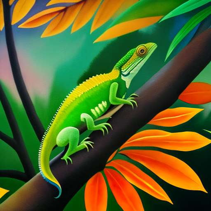 Reptile and Amphibian Midjourney Art: Customizable Creations - Socialdraft