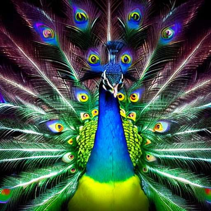 Peacock Enchantment - Custom Midjourney Prompt for Stunning Artwork - Socialdraft