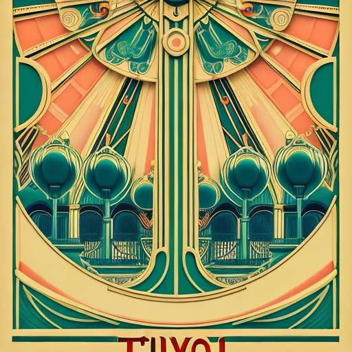 Tivoli-Inspired Vintage Poster Midjourney Images for Custom Creations - Socialdraft