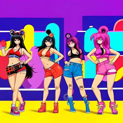 Jersey Shore Anime Characters Midjourney Prompts - Socialdraft