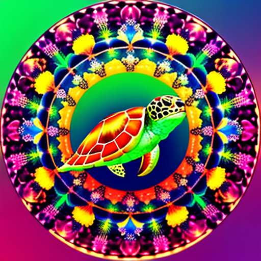 Midjourney Mandala Sea Turtle Prompt for Custom Paintings and Artwork - Socialdraft