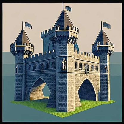 Pixel Art Medieval Kingdom Midjourney Prompt - Socialdraft