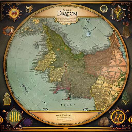 Dragon Age World Map Midjourney Prompt - Socialdraft
