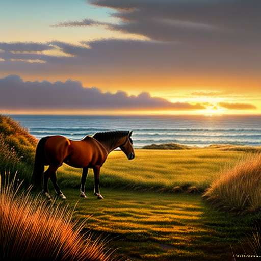 Coastal Horse Ranch Midjourney Image Generation Prompt - Socialdraft