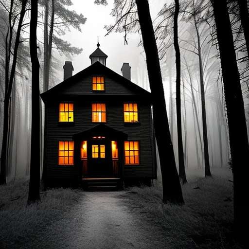 "Halloween Haunted House" Midjourney Prompt - Spooky Image Creation - Socialdraft